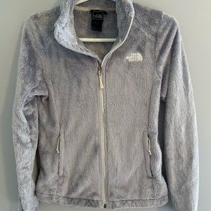 Grey North Face Fuzzy Jacket!